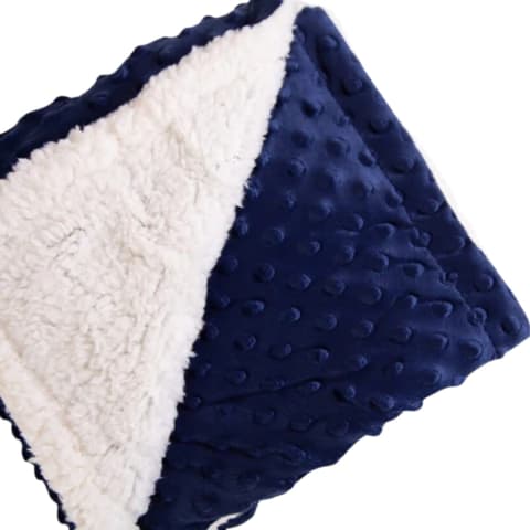 Cobertor Infantil Azul Marinho Ultra Soft