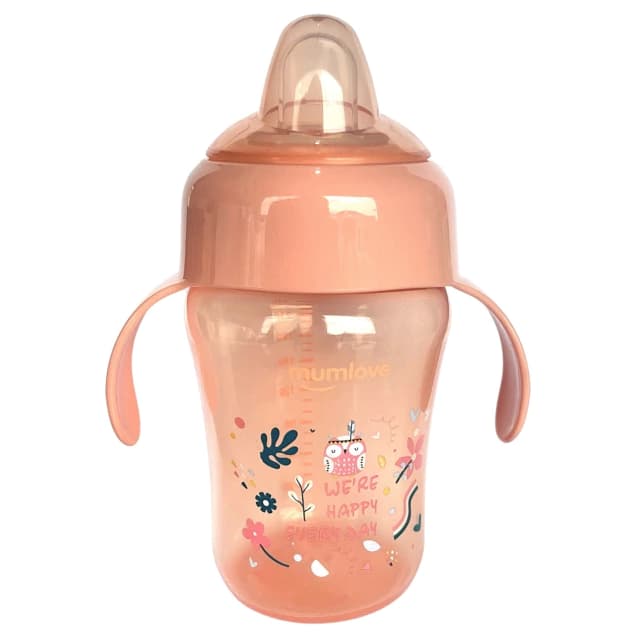 Copo com Alca 240ml Bege - Mumlove