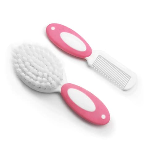Kit Escova e Pente Rosa - Mumlove