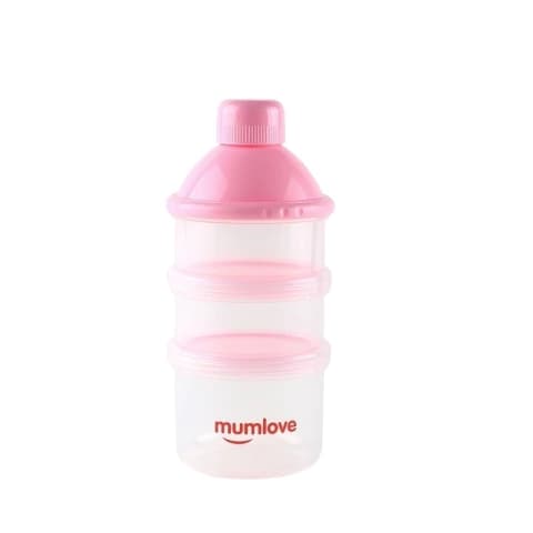 Dosador p/ Leite em Pó Rosa 3 Camadas - Mumlove