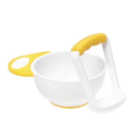 Kit Amassador de Papinha Branco/Amarelo - Mumlove