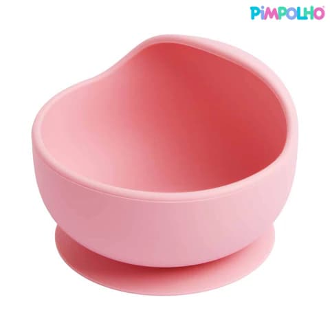 Bowl de Silicone Rosa c/ Ventosa - Pimpolho