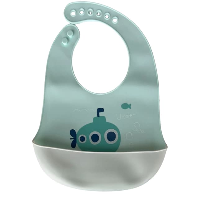 Babador em Silicone Submarino/Verde - Mumlove