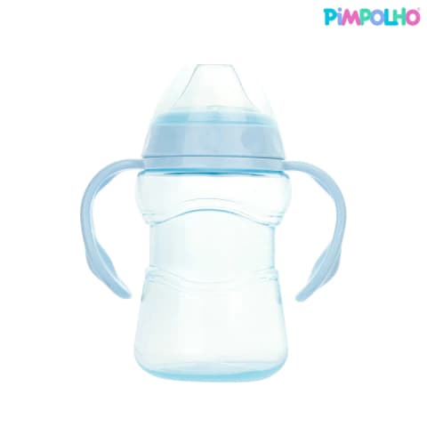 Copo c/ Alça e Tampa Azul 300ml - Pimpolho