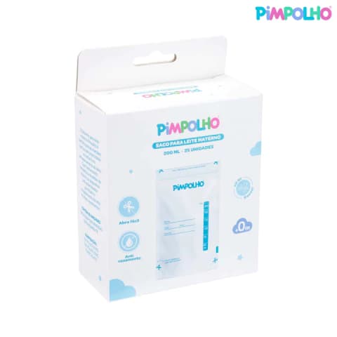 Sacos de Armazenamento p/ Leite Materno 200ml - Pimpolho