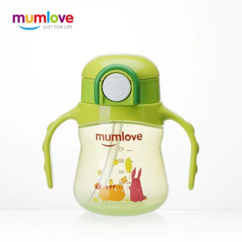 Copo com Alça 200ml Verde - Mumlove