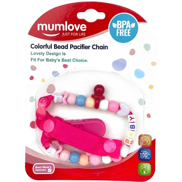 Prendedor de Chupeta Rosa Pink - Mumlove