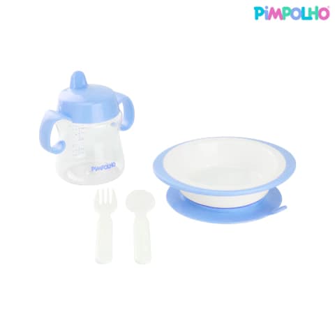 Kit de Alimentação 4 Peças Azul - Pimpolho