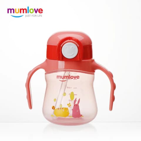 Copo com Alça 200ml Vermelho - Mumlove