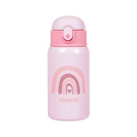 Garrafa Térmica Inox 400ml Rosa - Pimpolho