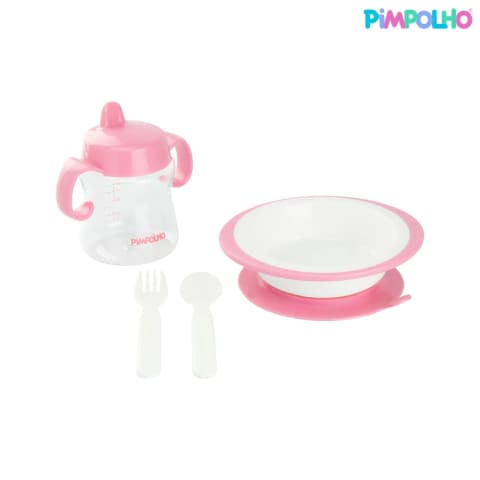 Kit de Alimentação 4 Peças Rosa - Pimpolho