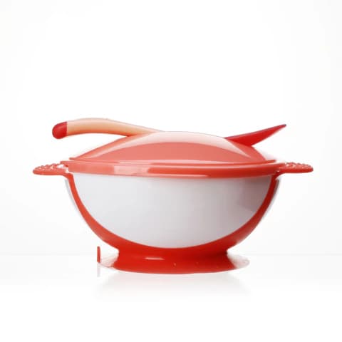 Kit Alimentação Vermelho Bowl e Colher - Mumlove